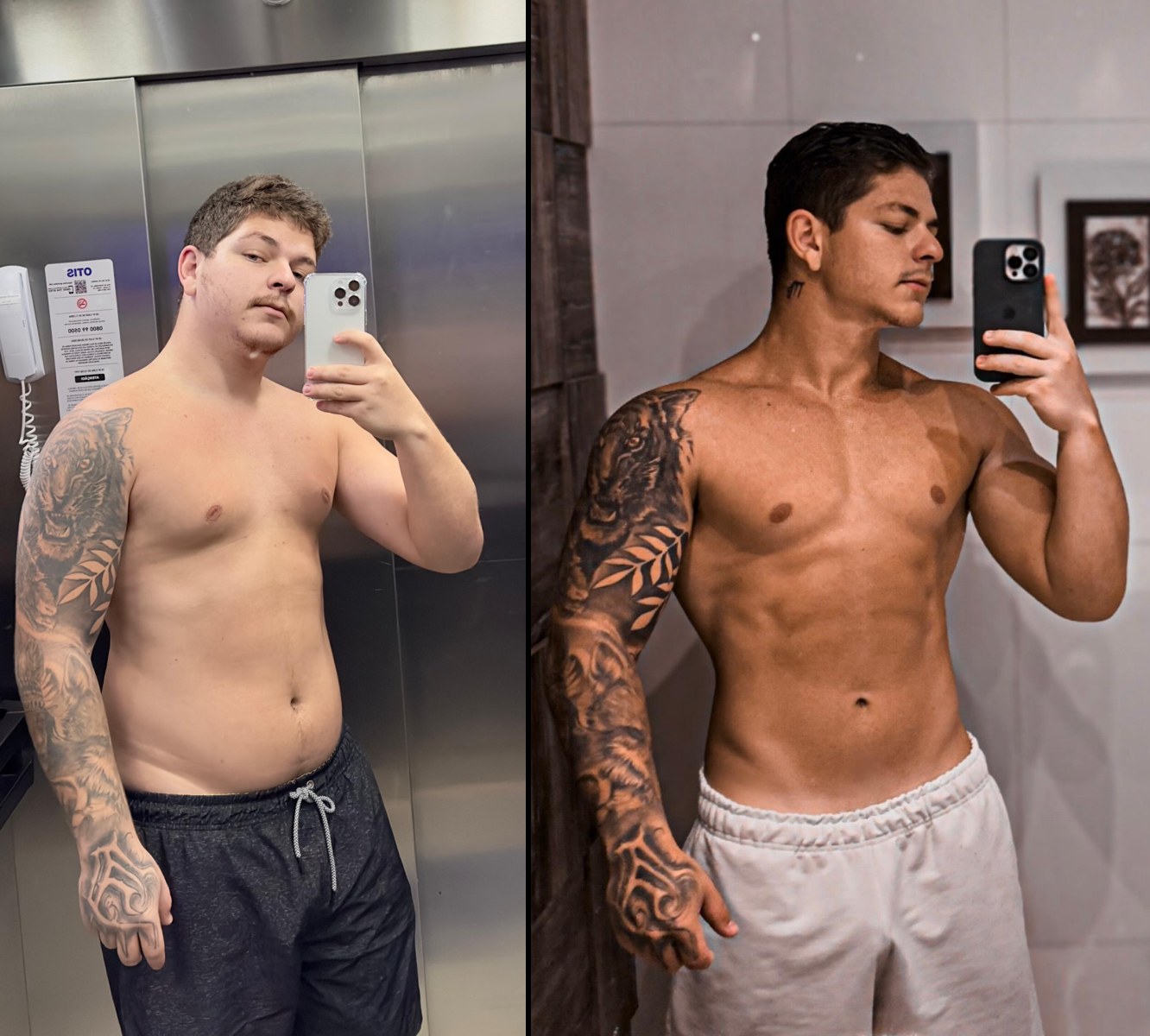 Antes e depois — Protocolo Medida